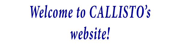 Welcome to CALLISTO's website!